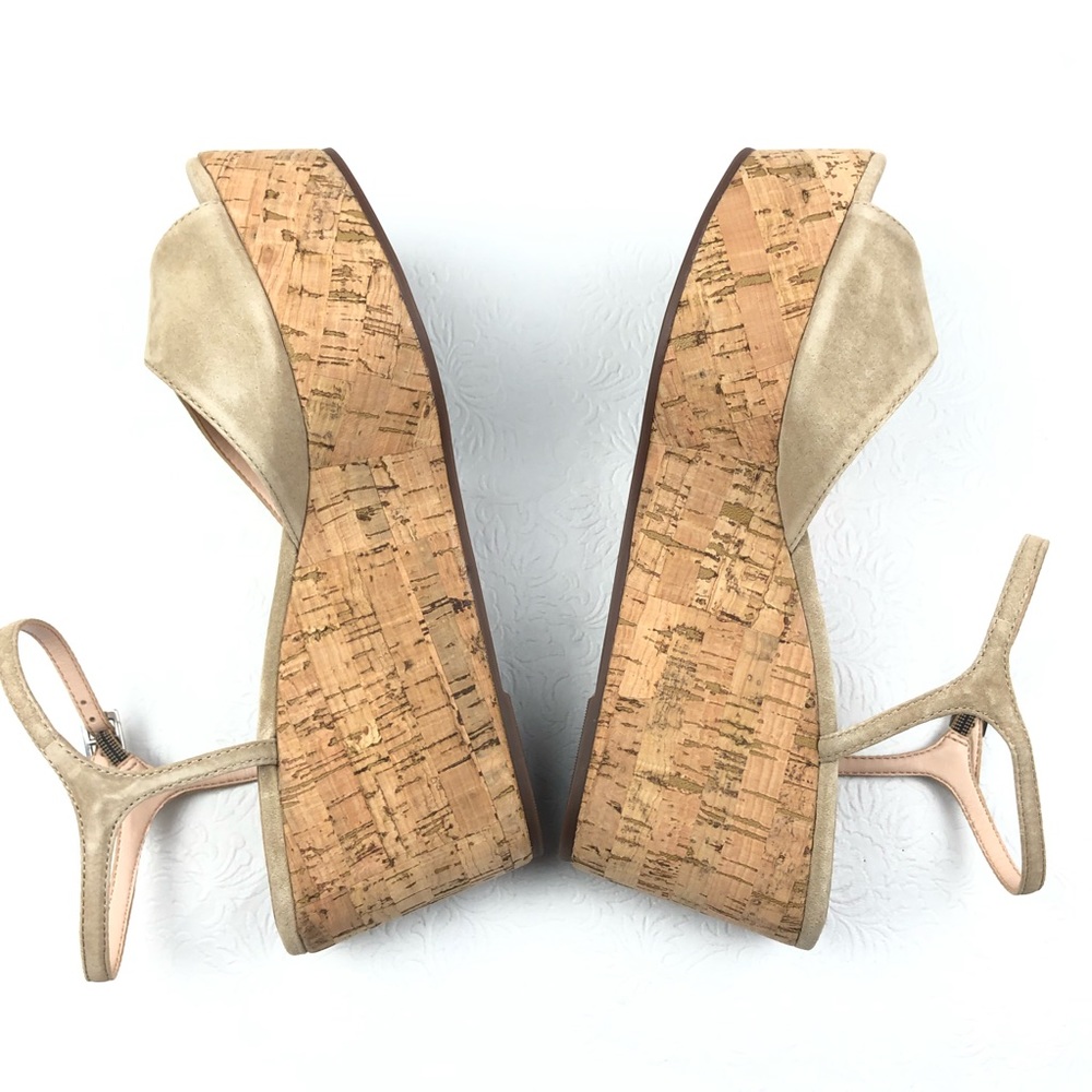 SCHUTZ Heloise Platform Wedge Sandals 10 New Goat - Picture 3 of 8